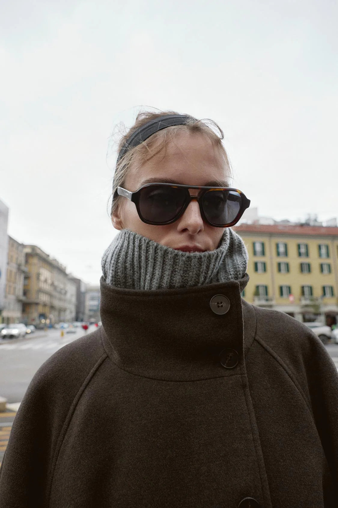 Serenelle | wool coat with waist belt