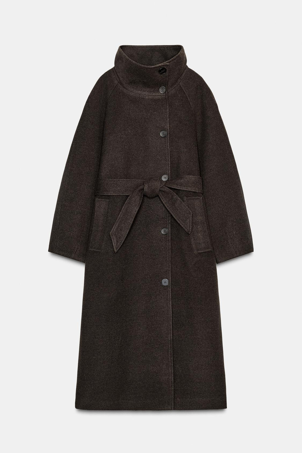 Serenelle | wool coat with waist belt