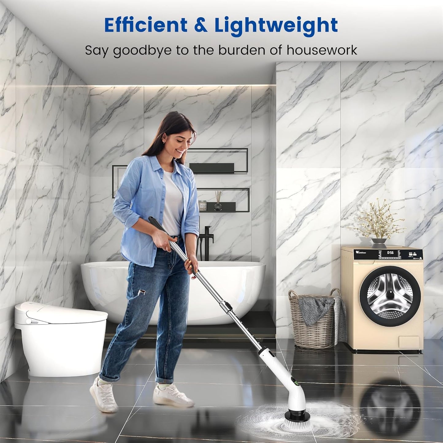 Power Scrub™ | Waterdicht, draadloos, inclusief 9 verwisselbare accessoires