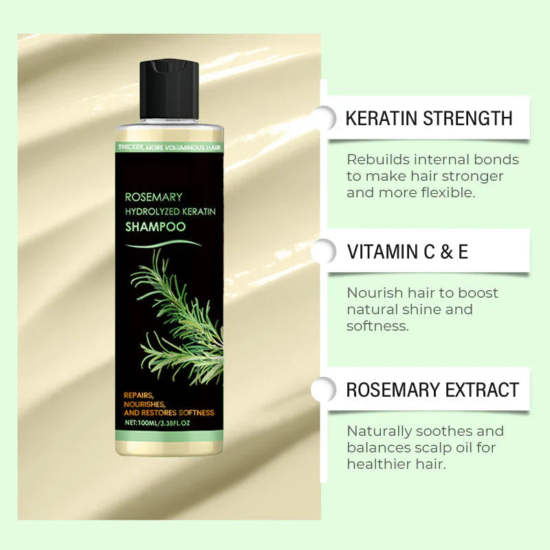 RoseRevive™ - Rosemary Keratin Shampoo - 100ML Per Bottle