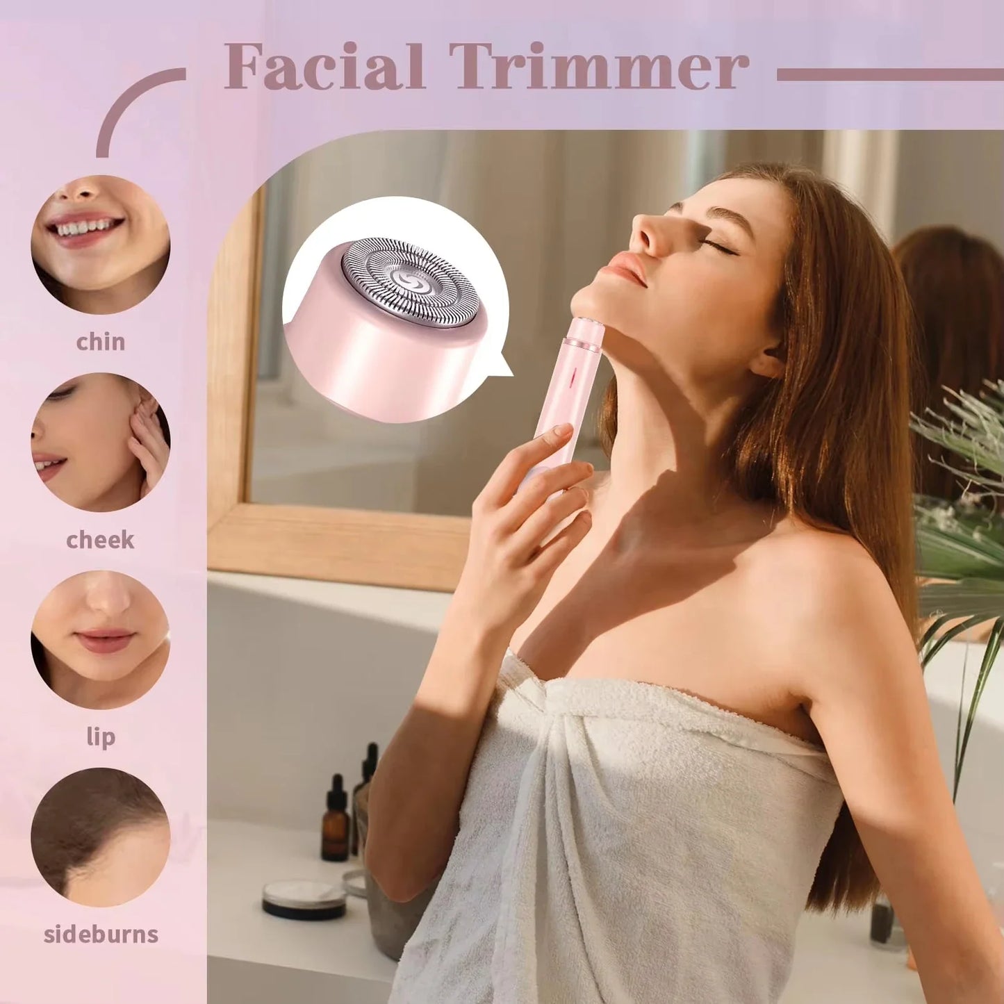 SmoothTrim™ – Precisie scheerapparaat met twee opzetstukken